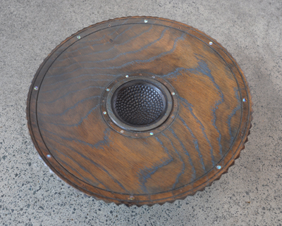 Inlaid Bowl #2 White Oak Paua Copper inlays 1