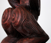 Sunnah Thompson Kura Gallery Maori Art Design New Zealand Carving Kauri Tekoteko Female 3