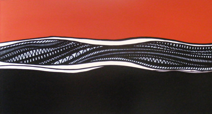 maori art Roseanna Hiha painting