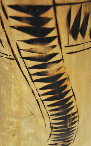 Peter Radley Kura Gallery New Zealand Art Design Wood Sculpture Torso Totara Det