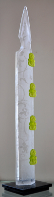 Maori Design Shona Firman New Zealand Design Kura Gallery Cast Glass Picket Tiki