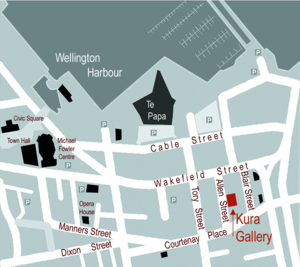 kura gallery wellington map