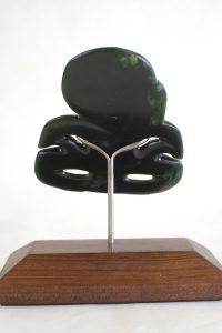 Greenstone tiki by Al Brown