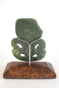Greenstone tiki by Al Brown