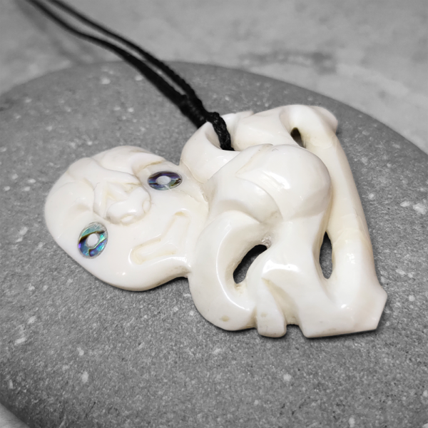 Bone Hei Tiki pendant