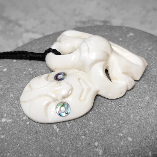 Bone Hei Tiki pendant