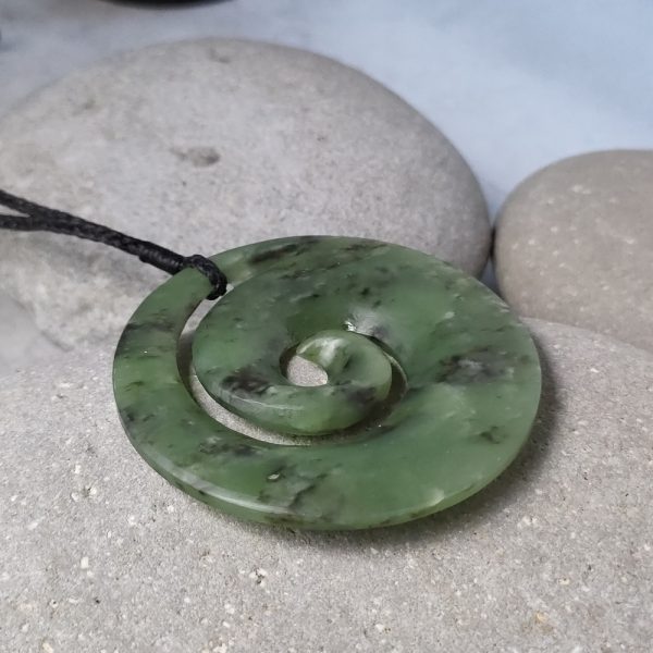 NZ Greenstone Koru Pendant