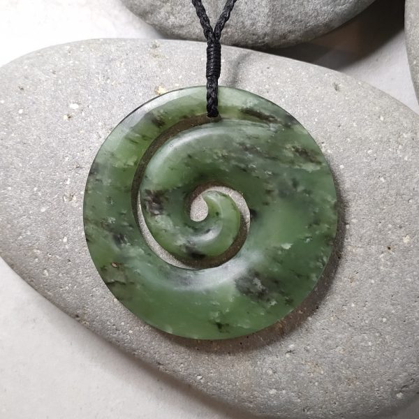 NZ Greenstone Koru Pendant
