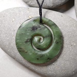 NZ Greenstone Koru Pendant