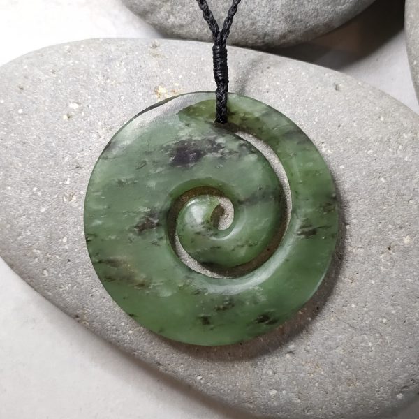 NZ Greenstone Koru Pendant