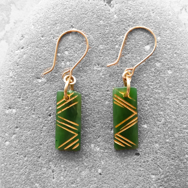Ana Krakosky - Tukutuku Earrings (25mm #EA-GTU1 As)