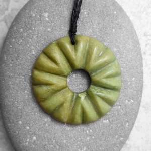 NZ Greenstone sunshine pendant