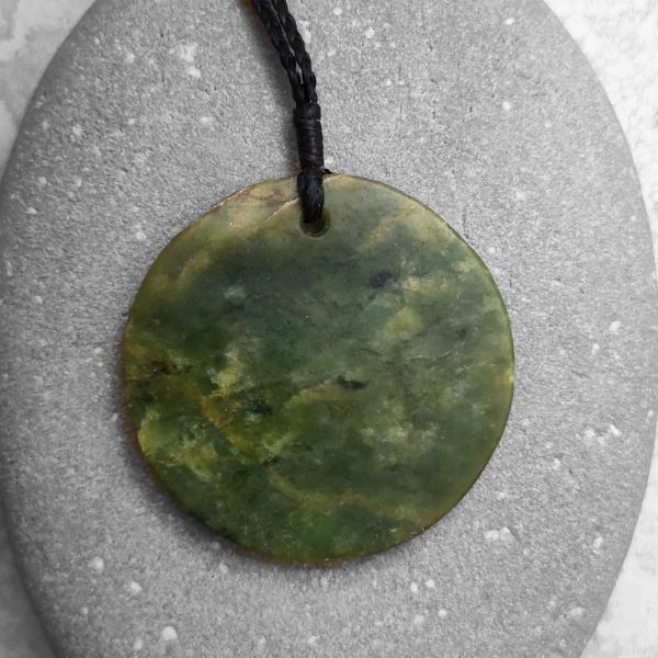 NZ Greenstone Kete/basket pendant