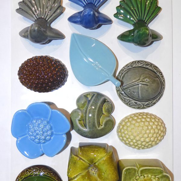 Ceramic Wall Forms by Bob Steiner from Kura Gallery