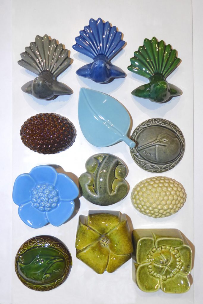 Ceramic Wall Forms by Bob Steiner from Kura Gallery