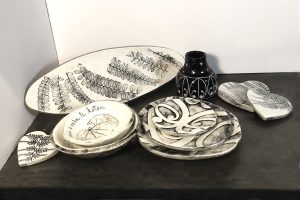 Ceramic bowls & Hearts by Borrowed Earth