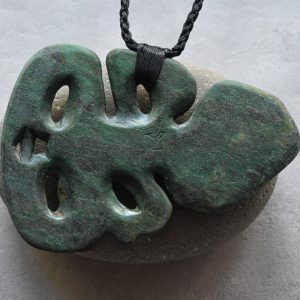 NZ Greenstone Tiki Pendant
