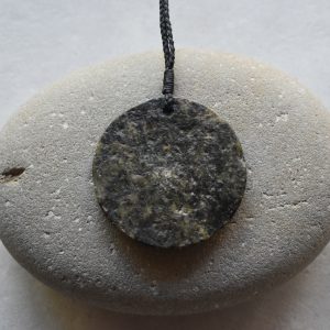 NZ Greenstone Kopae Or Disc Pendant