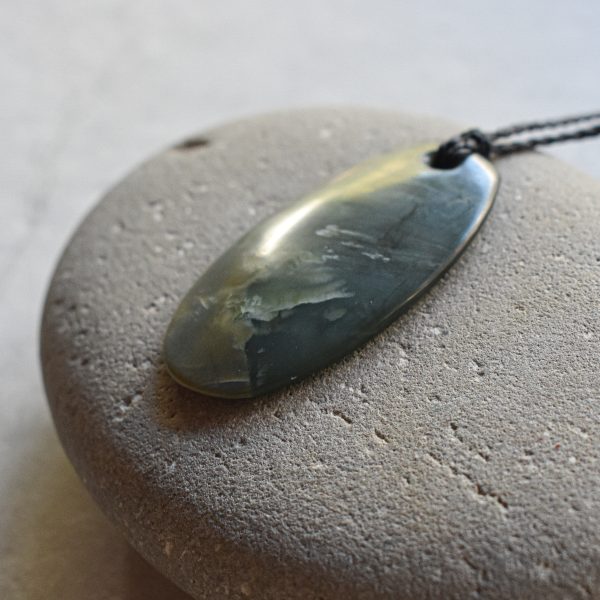 NZ Greenstone Roimata Or Drop Pendant