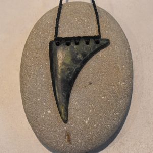 NZ Greenstone Niho Or Tooth Pendant