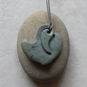 NZ Greenstone Whai Or Stingray Pendant