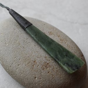 NZ Greenstone Toki Or Adze Pendant
