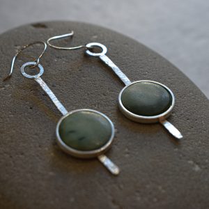 Med Disk Stick Earrings