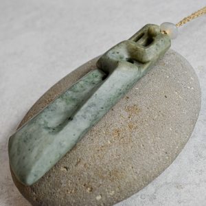 NZ Greenstone Manaia Toki or Adze Pendant