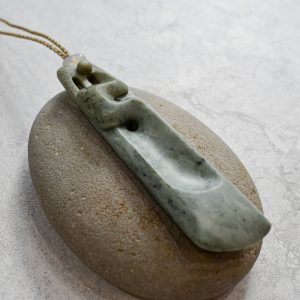 NZ Greenstone Manaia Toki or Adze Pendant