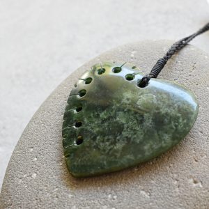NZ Greenstone/Pounamu Heart Pendant