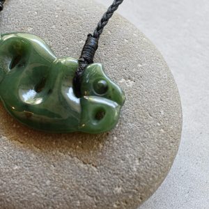 NZ Greenstone/Pounamu Pekapeka Pendant