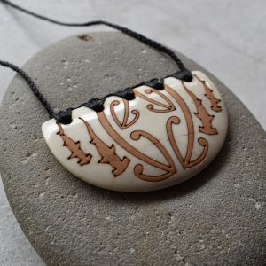 Beef Bone Shield Pendant