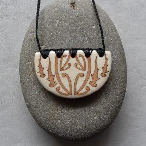 Beef Bone Shield Pendant
