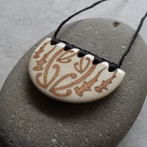 Beef Bone Shield Pendant