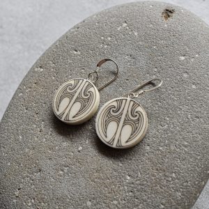 Beef Bone With Detail Earrings