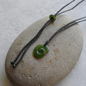 NZ Greenstone/Pounamu Koru/Twist Pendant