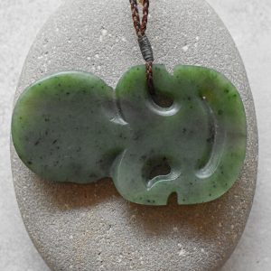 NZ Greenstone/Pounamu Hei Tiki Pendant