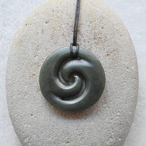 NZ Greenstone/Pounamu Koru Pendant