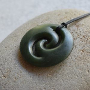 NZ Greenstone/Pounamu Koru Pendant