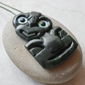 NZ Greenstone/Pounamu Hei Tiki Pendant