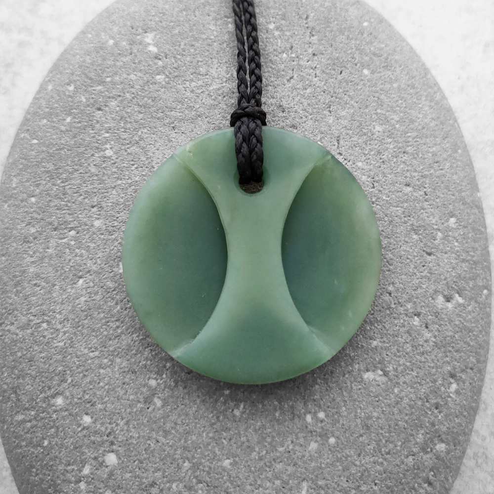 NZ Greenstone Pounamu Toki Pendant Necklace – --- Auralite-23 ---