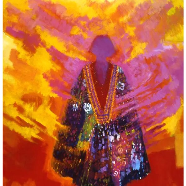 Colourful art print by Darcy Nicholas called Daughter of the Morning Light