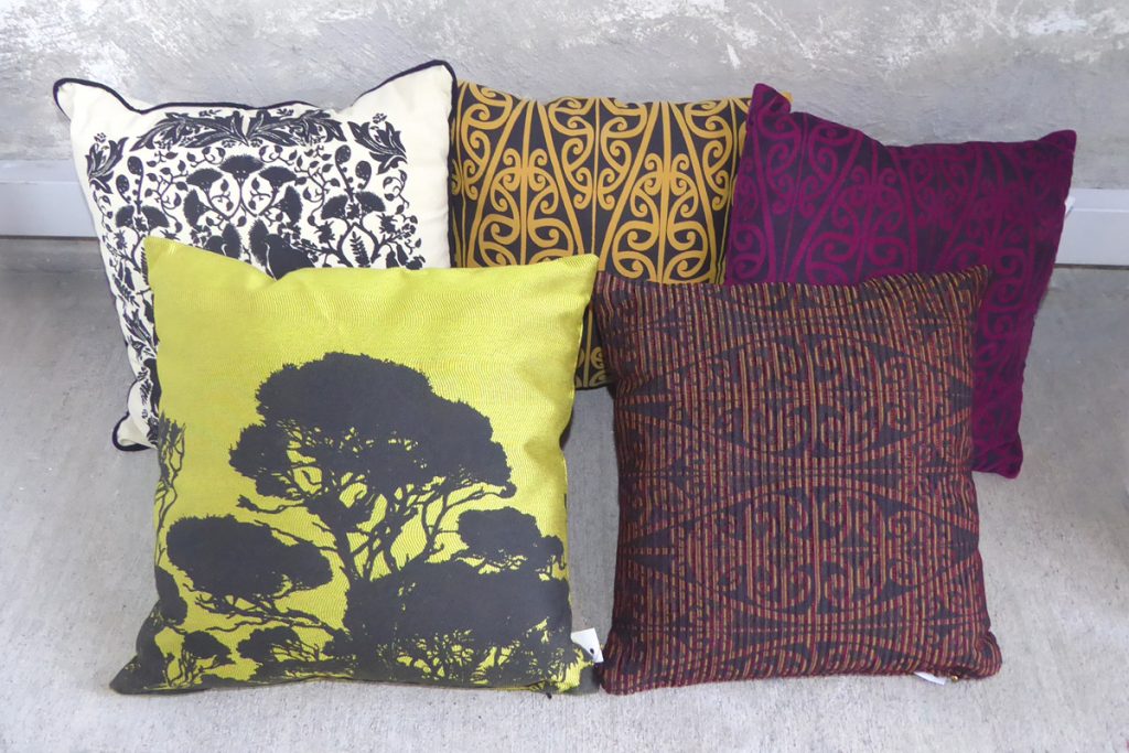 NZ made cushions by Hester de Ruiter