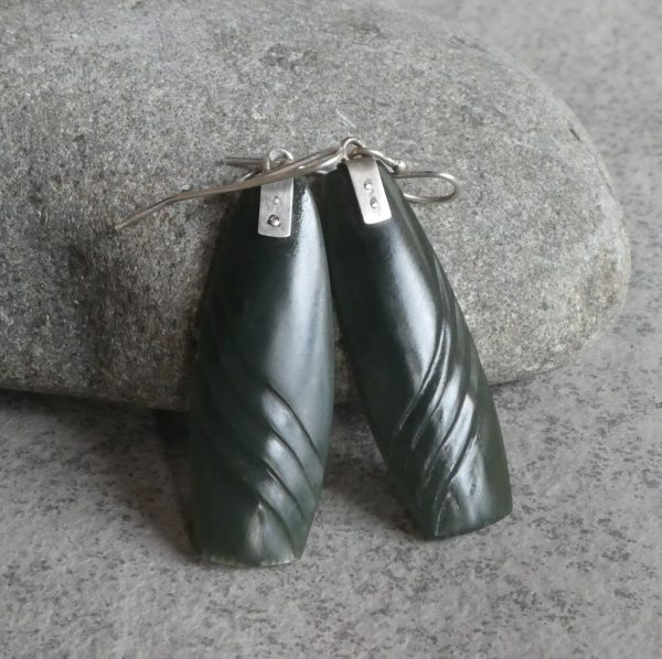 Josey Coyle - Jade Earrings 50mm (#JC1 WS)
