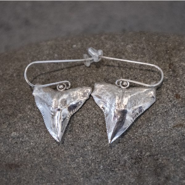 Keri-Mei Zagrobelna - Silver Niho Earrings  (25mm #KMZ-1 Ws)