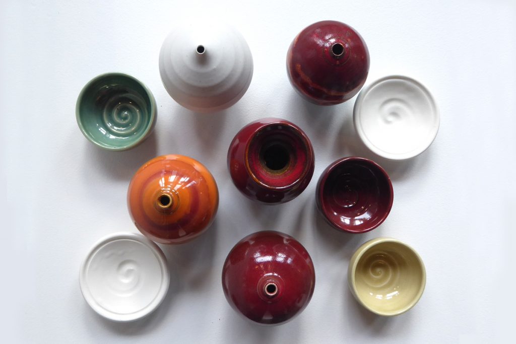 Ceramic dishes and pots by Kim Morgan