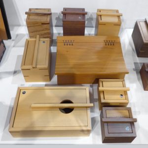Crafted wooden boxes by Peter McLean