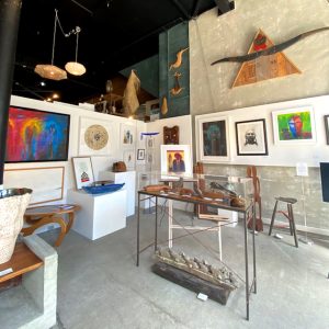 Interior view of Kura Gallery in Wellington New Zealand