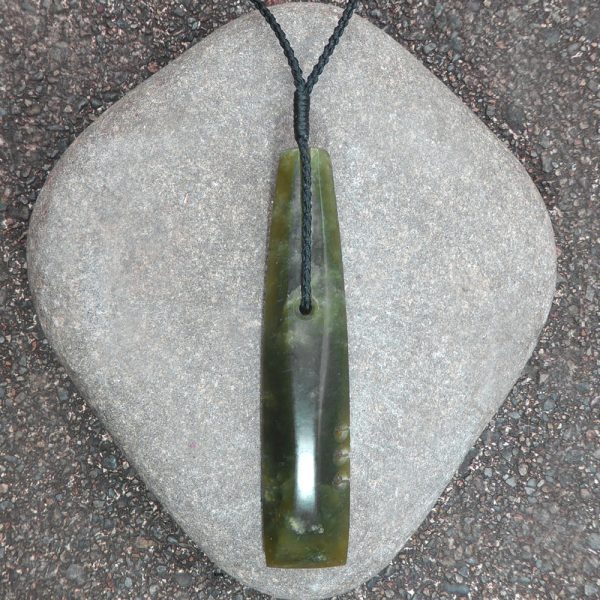 Greenstone adze or toki pendant by Raegan Bregmen