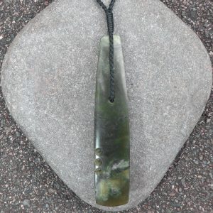 Greenstone adze or toki pendant by Raegan Bregmen